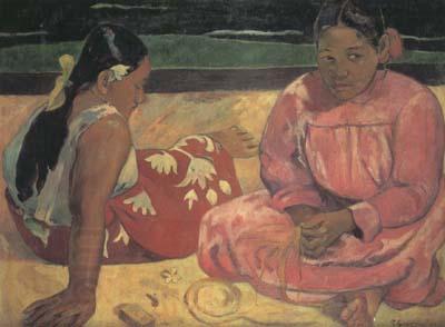 Paul Gauguin Tahitian Women on the beach (mk07) oil painting picture